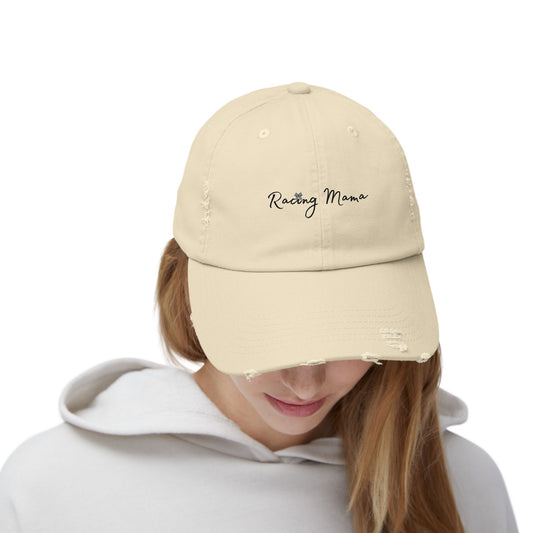 Racing Mama Distressed Cap - Perfect Gift for Racing Enthusiasts and Moms