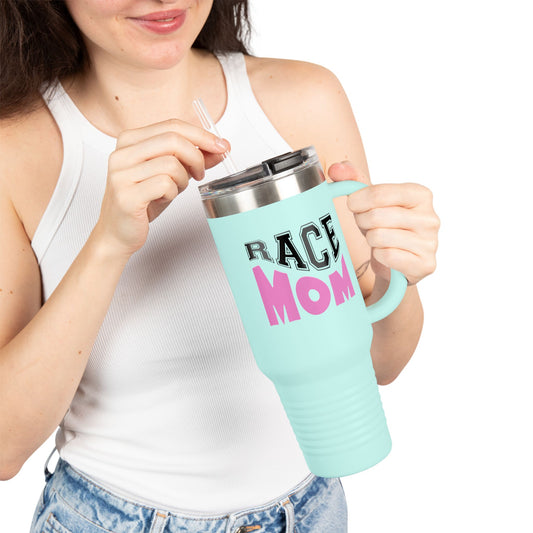 Race Mom 40oz Insulated Travel Mug - Perfect Gift for Mothers on the Go!