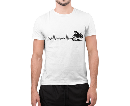 Dirt Bike Heartbeat T-Shirt