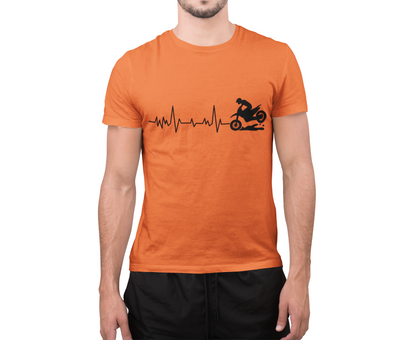 Dirt Bike Heartbeat T-Shirt