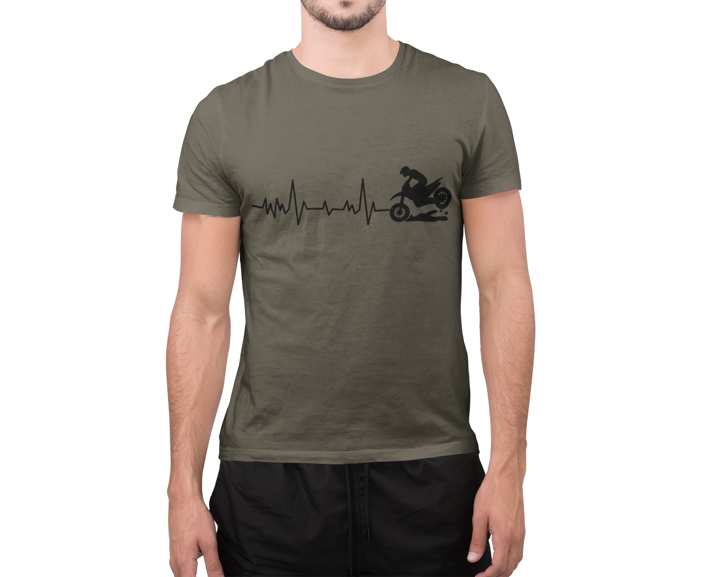 Dirt Bike Heartbeat T-Shirt