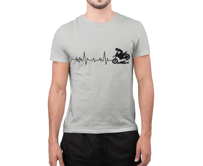 Dirt Bike Heartbeat T-Shirt