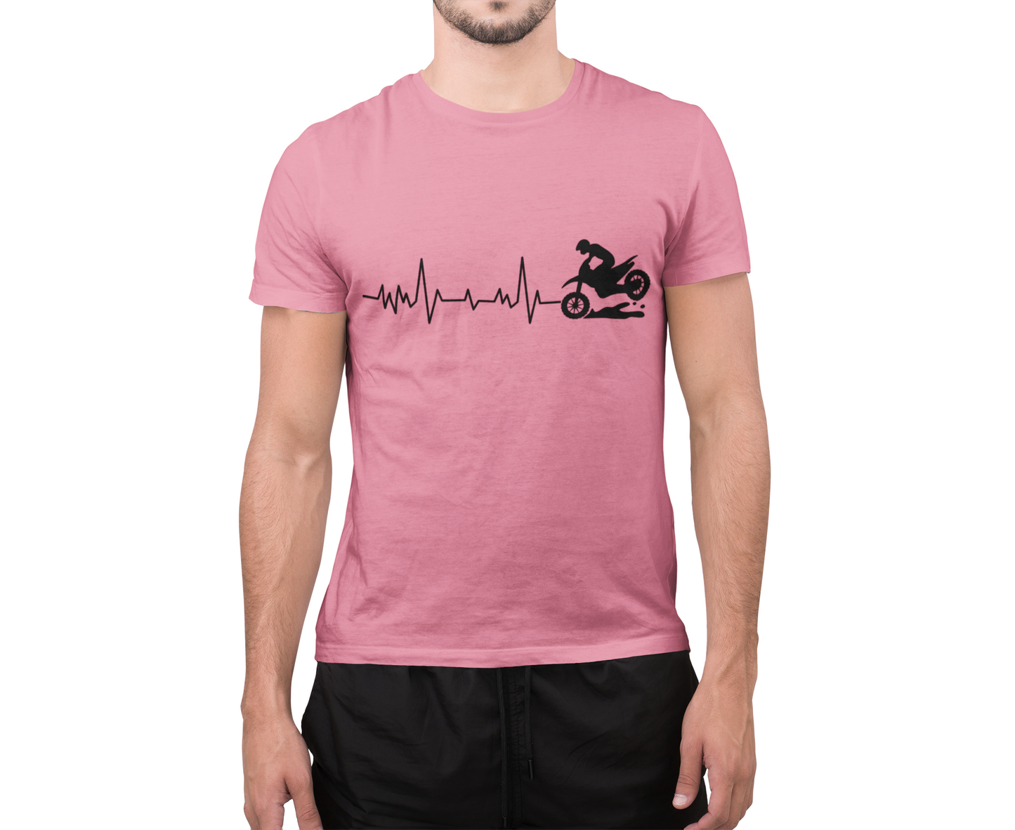 Dirt Bike Heartbeat T-Shirt