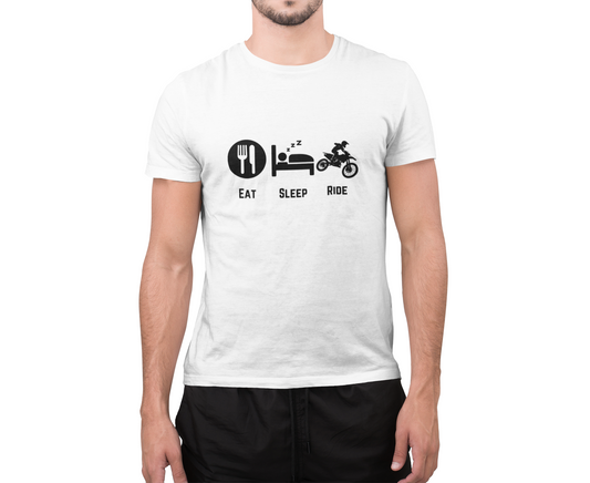 Dirt Bike T-Shirt 'Eat, Sleep, Ride'