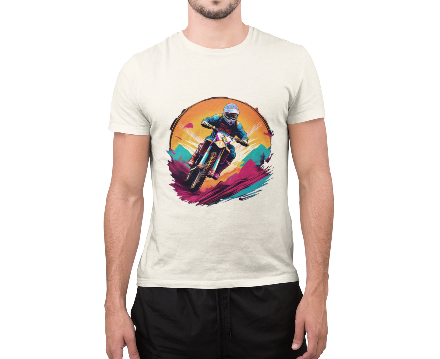 Colorful Dirt Bike T-Shirt