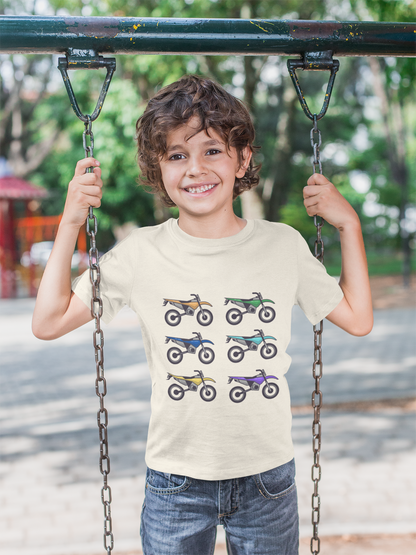 Colorful Dirt Bike Toddler Tee