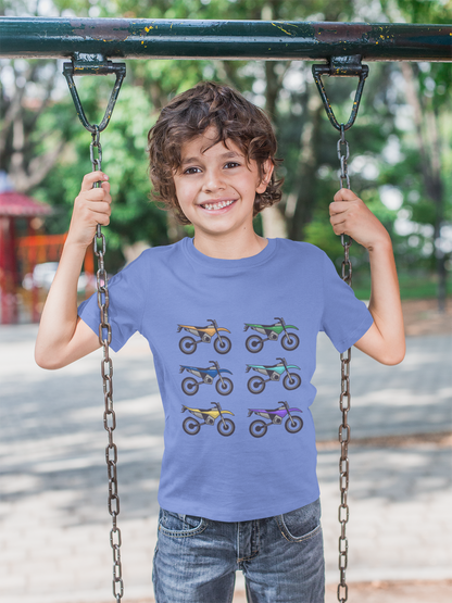 Colorful Dirt Bike Toddler Tee