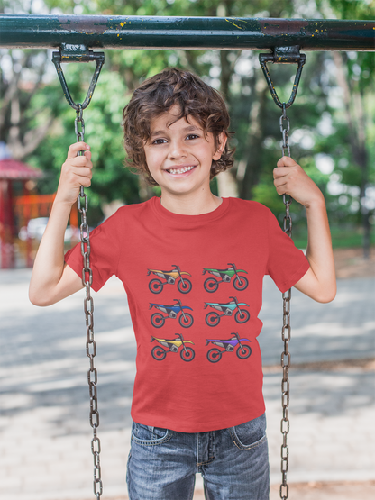 Colorful Dirt Bike Toddler Tee