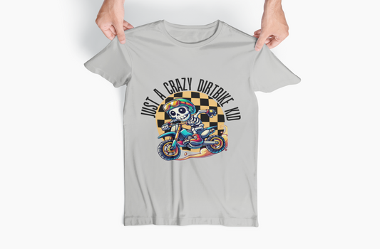 Youth Dirt Bike T-Shirt 'Just A Crazy Dirt Bike Kid'