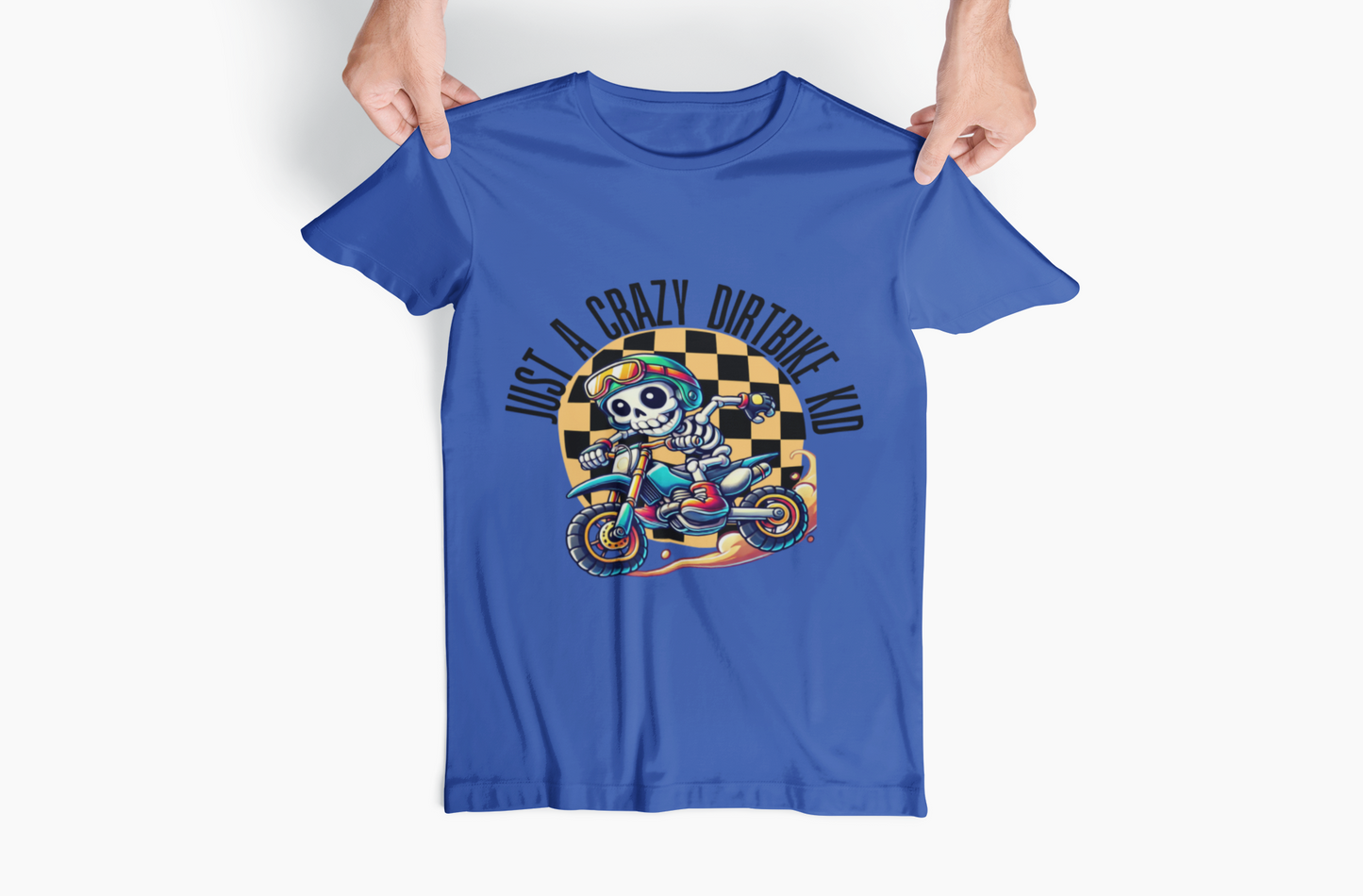 Youth Dirt Bike T-Shirt 'Just A Crazy Dirt Bike Kid'