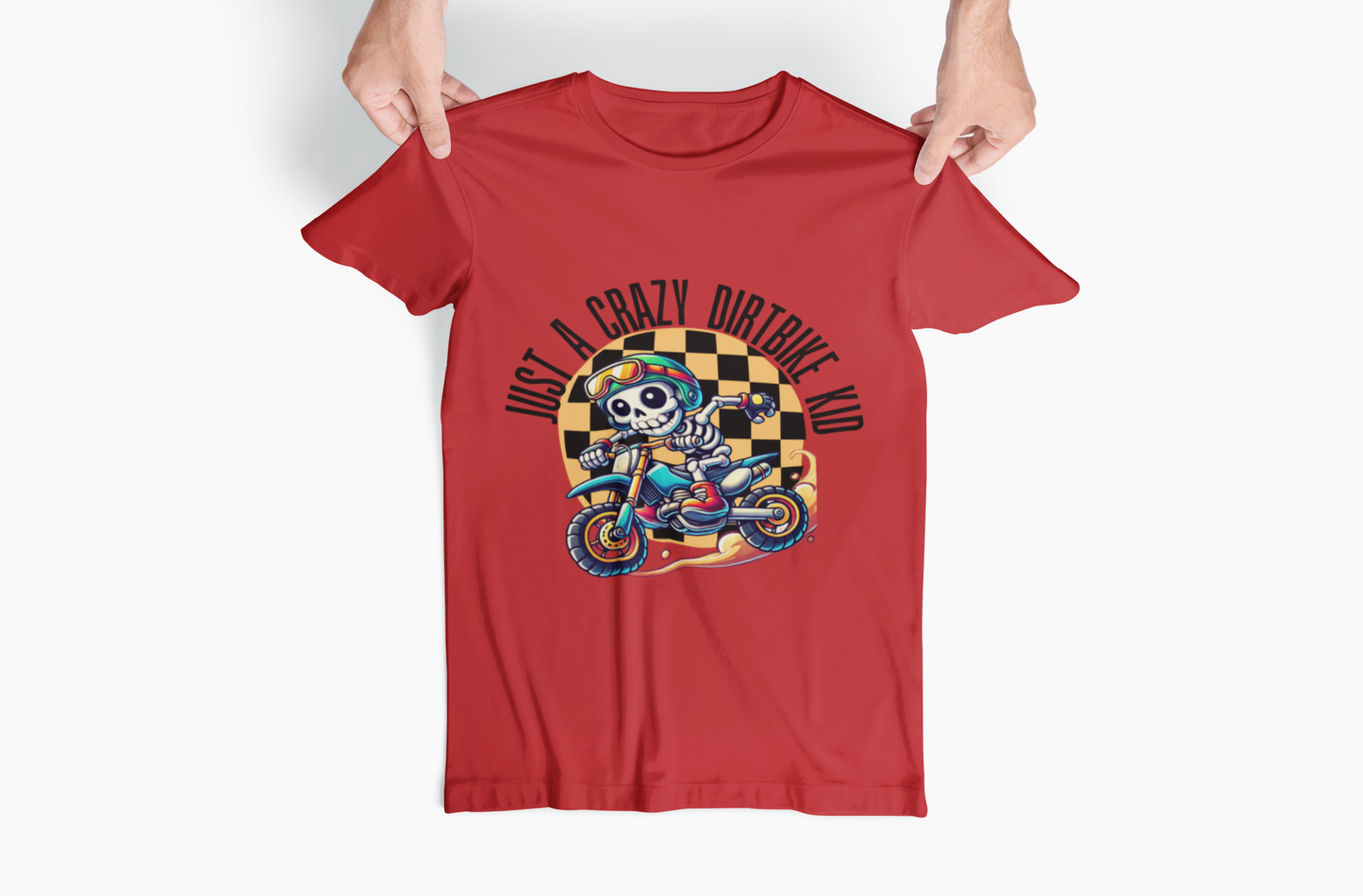 Youth Dirt Bike T-Shirt 'Just A Crazy Dirt Bike Kid'