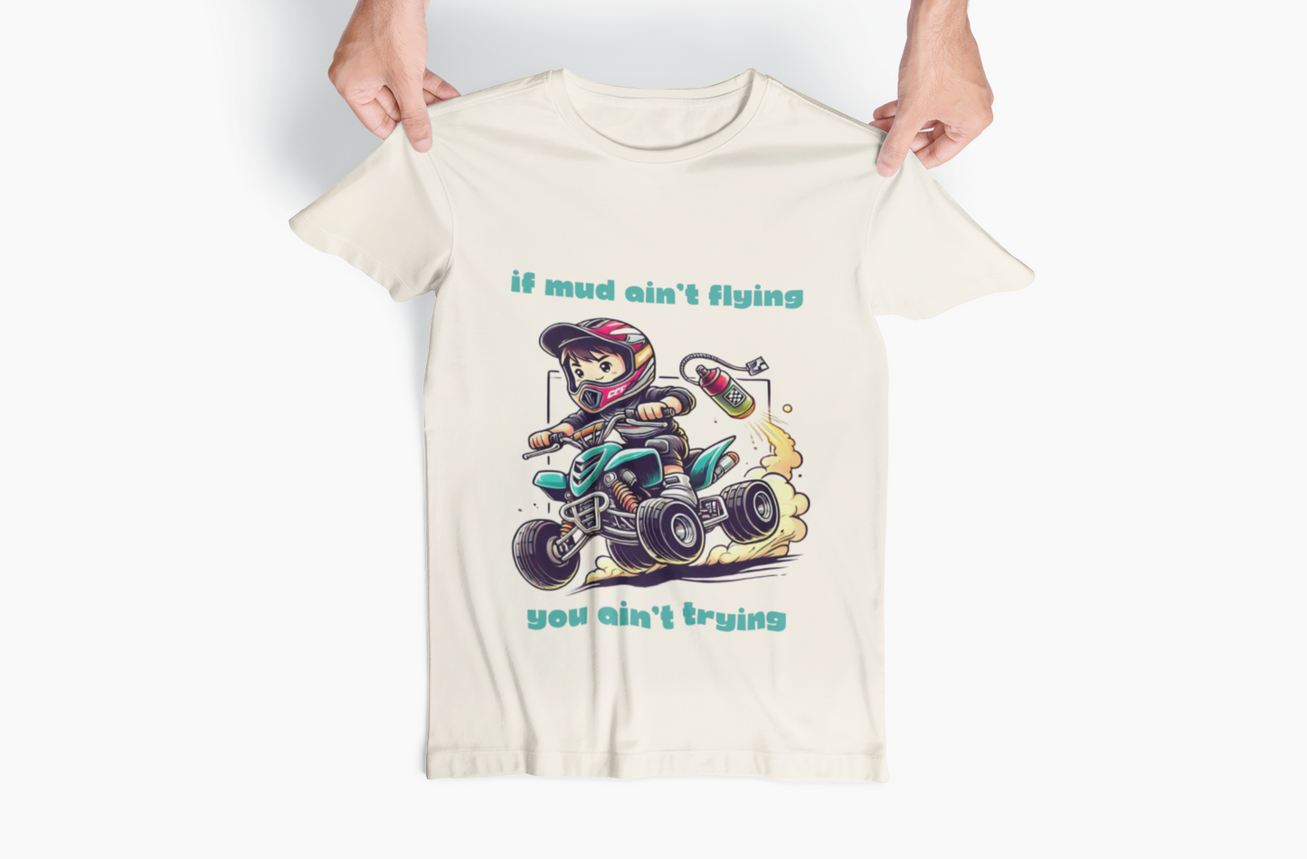 Youth Dirt Bike T-shirt - 'If Mud Ain't Flying, You Ain't Trying'