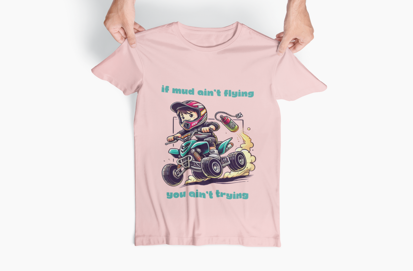 Youth Dirt Bike T-shirt - 'If Mud Ain't Flying, You Ain't Trying'