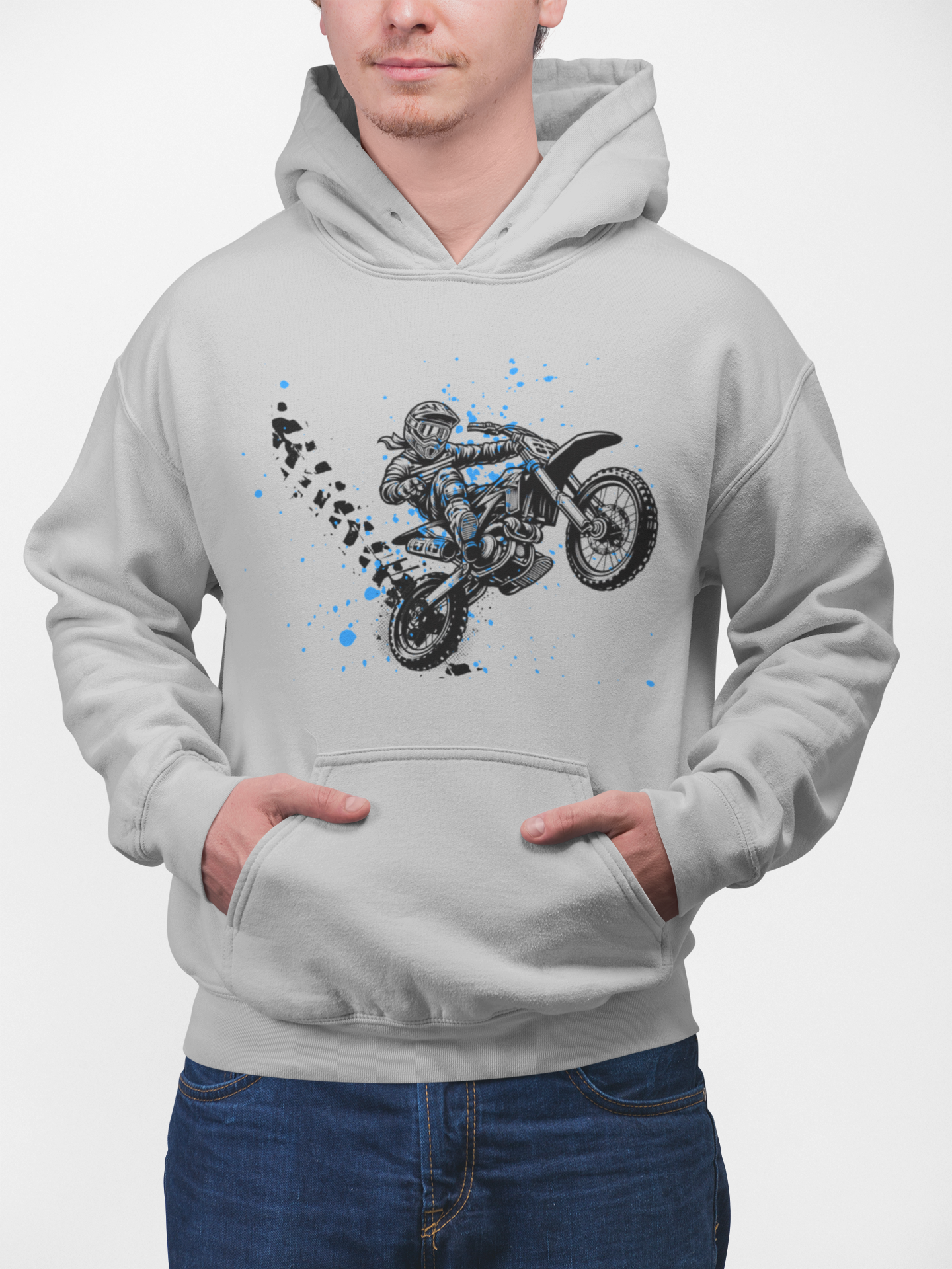 Paint Splatter Dirt Bike Sweatshirt