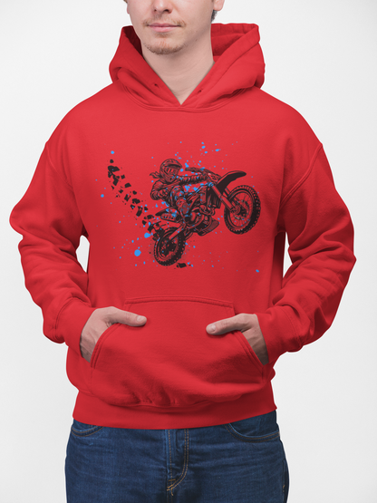 Paint Splatter Dirt Bike Sweatshirt