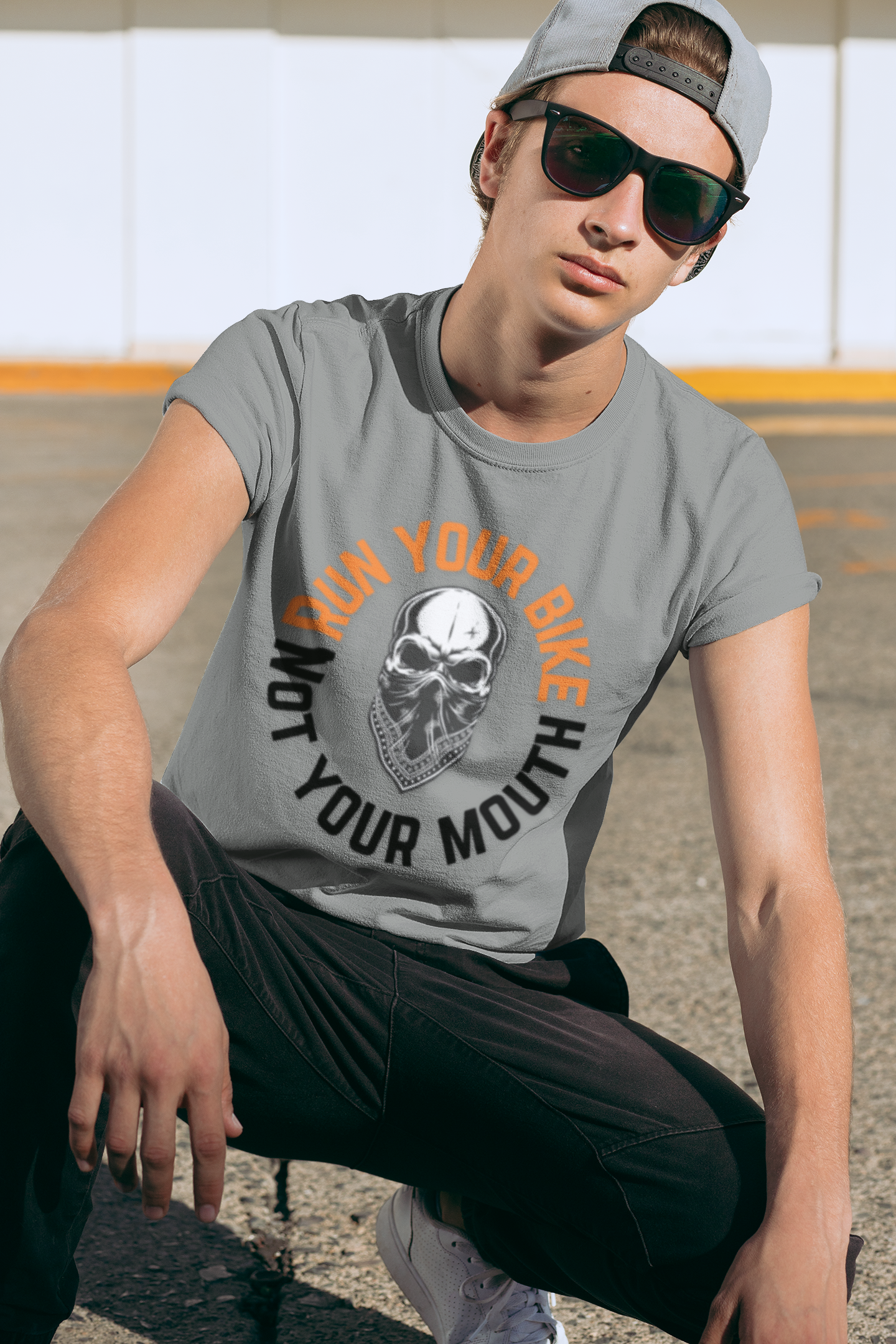 Motorcycle Skull Tee, Biker Shirt, Ride Your Bike, Unisex T-Shirt, Short Sleeve Top