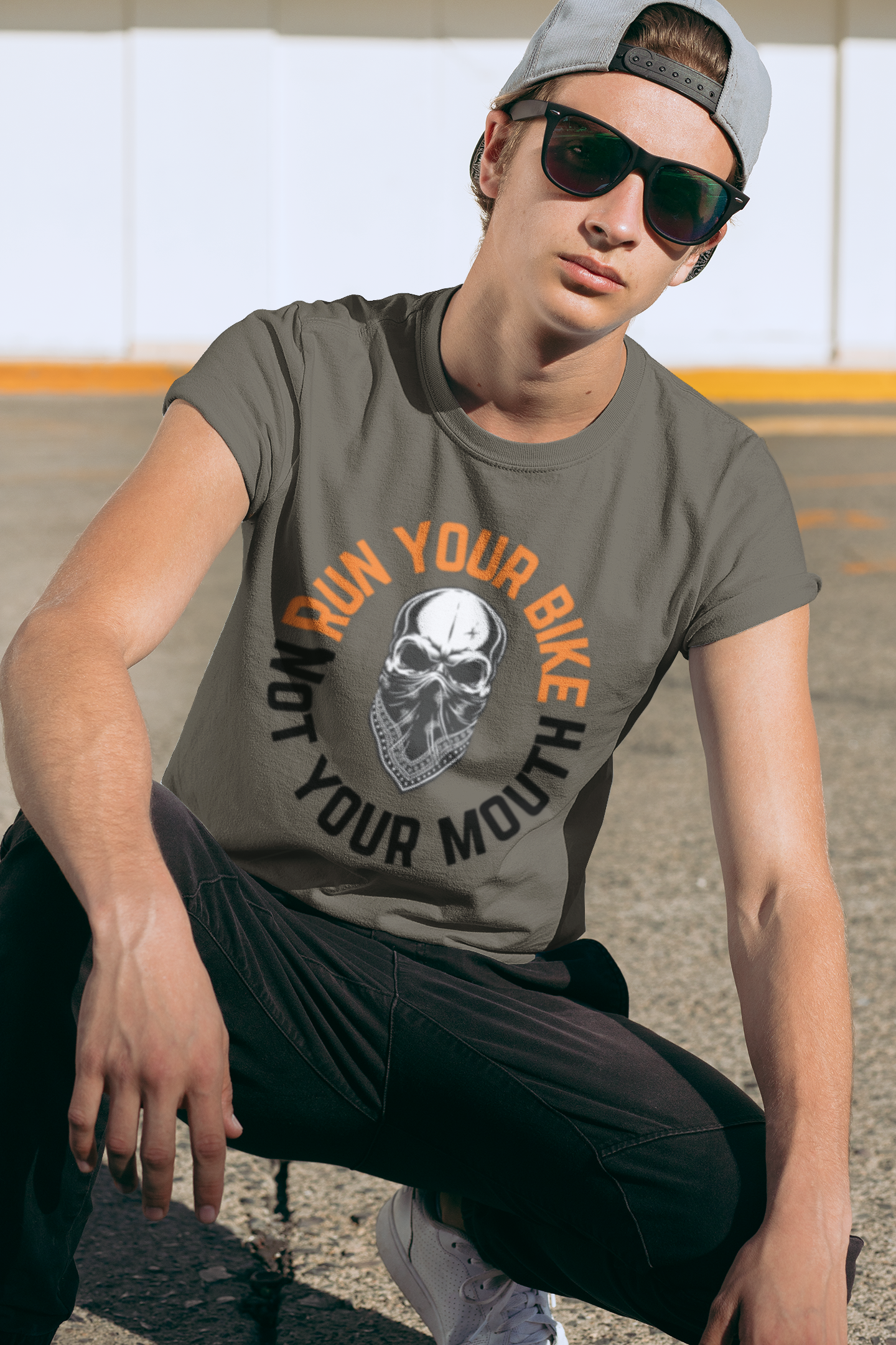 Motorcycle Skull Tee, Biker Shirt, Ride Your Bike, Unisex T-Shirt, Short Sleeve Top