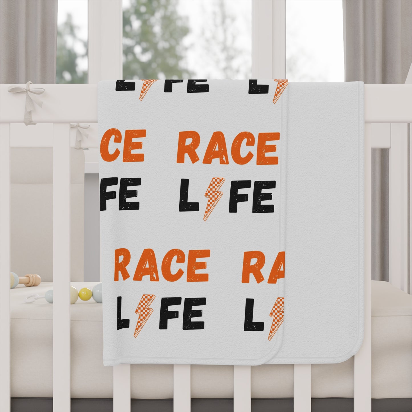 Toddler Blanket - Race Life Theme, Cozy & Fun for Little Racers