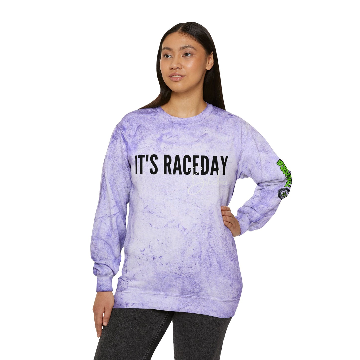 Raceday Vibes Sweatshirt - Perfect for Race Fans, Unisex Crew Neck, Casual Comfort, Gift for Motorsport Lovers, Race Day Apparel